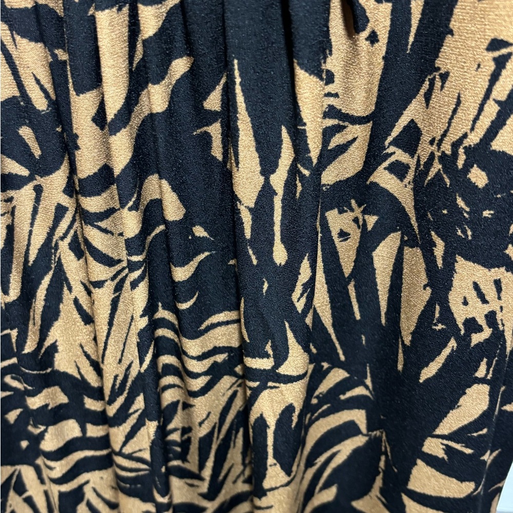 Ruby Rd. Tropical Black and‎ Tan Maxi Dress Women's Size Small - Picture 4 of 5